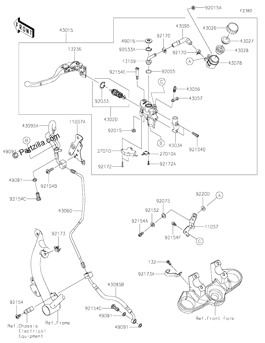 Diagrama de CLUTCH MASTER CYLINDER