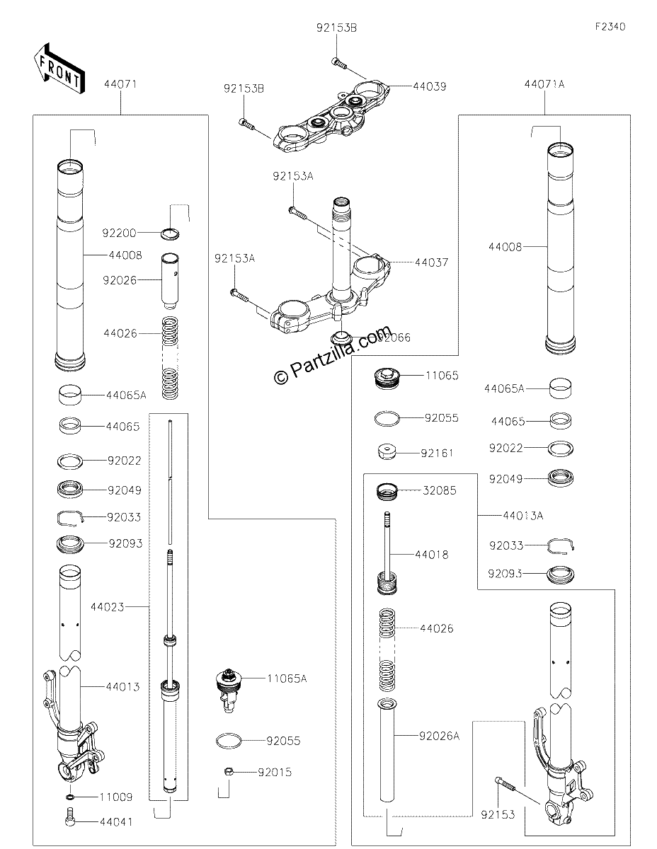 Diagrama de FRONT FORK