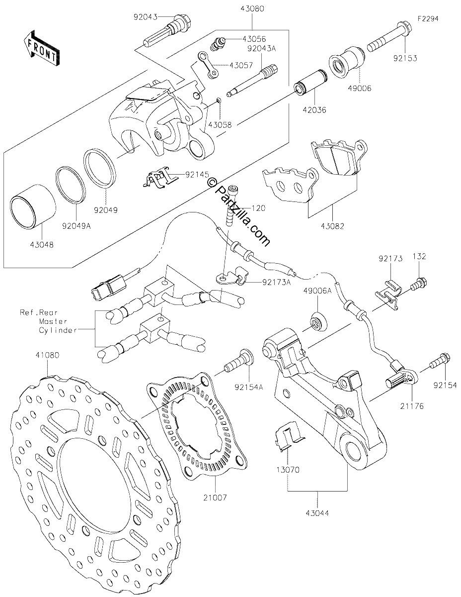 Diagrama de REAR BRAKE
