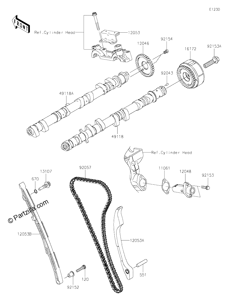 Diagrama de CAMSHAFT S TENSIONER