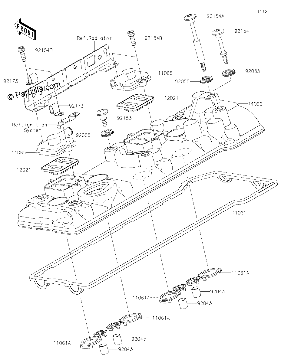 Diagrama de CYLINDER HEAD COVER