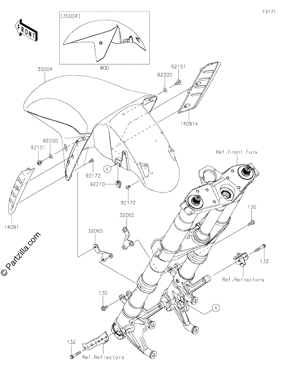 Diagrama de FRONT FENDER S