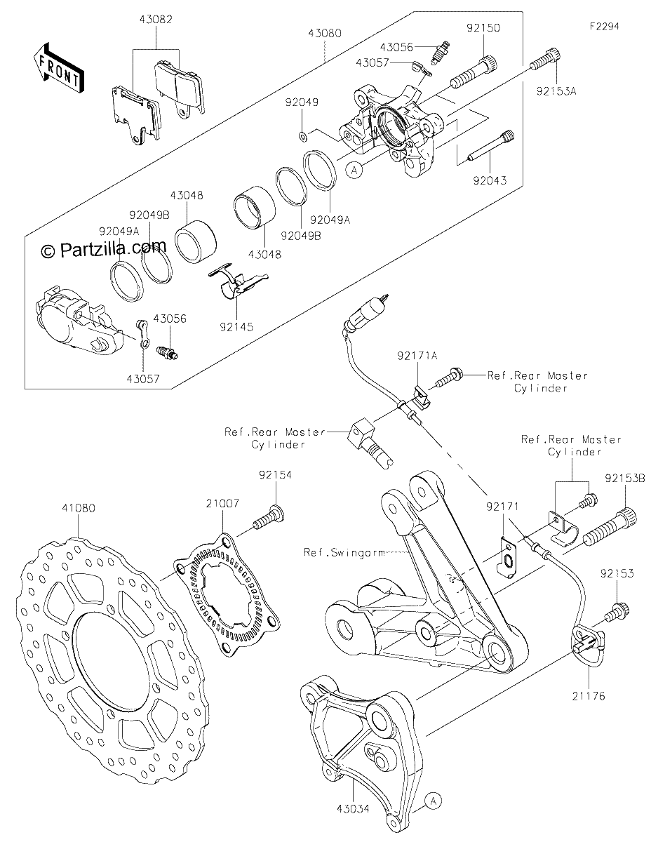Diagrama de REAR BRAKE