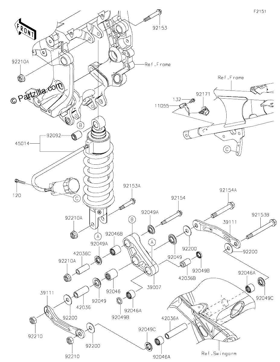 Diagrama de SUSPENSION SHOCK ABSORBER