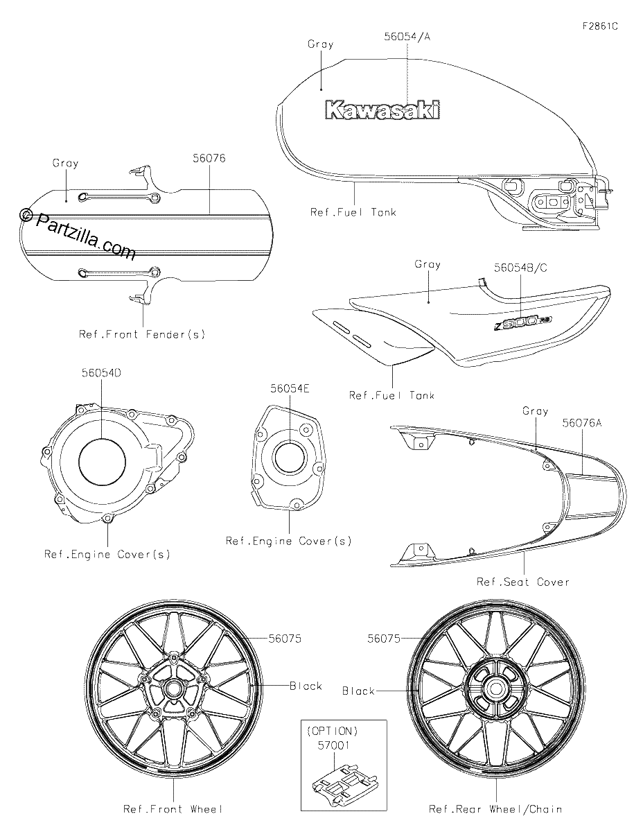 Diagrama de DECALS GRAY CLFA