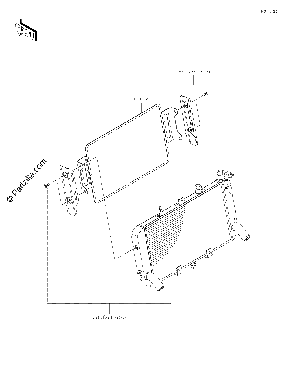 Diagrama de ACCESSORY RADIATOR GUARD