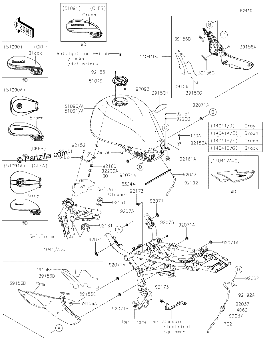 Diagrama de FUEL TANK CN US