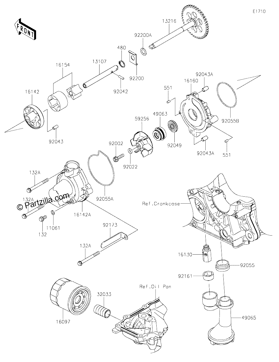 Diagrama de OIL PUMP OIL FILTER