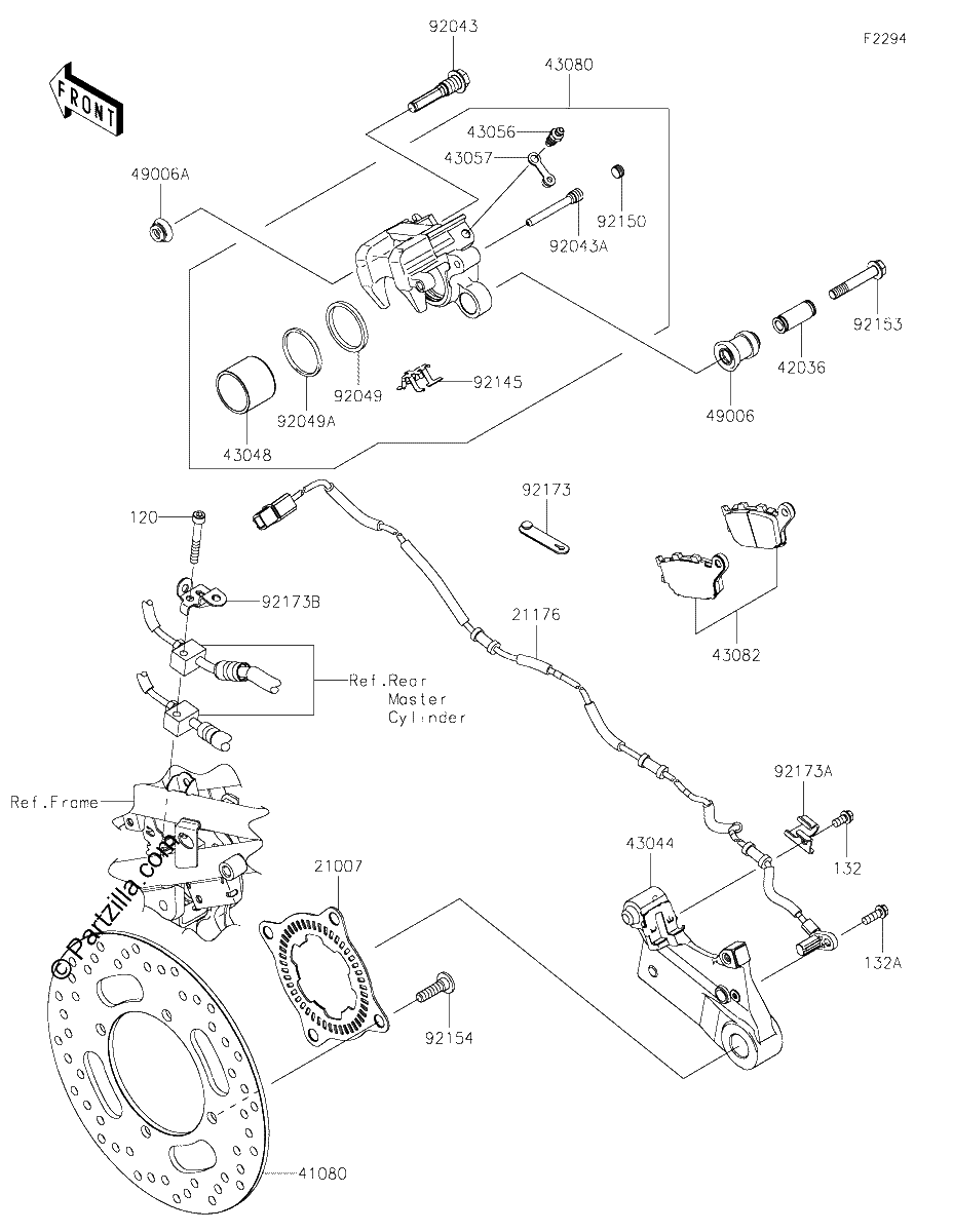 Diagrama de REAR BRAKE