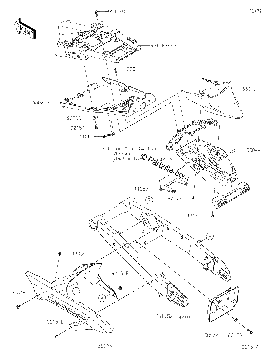 Diagrama de REAR FENDER S