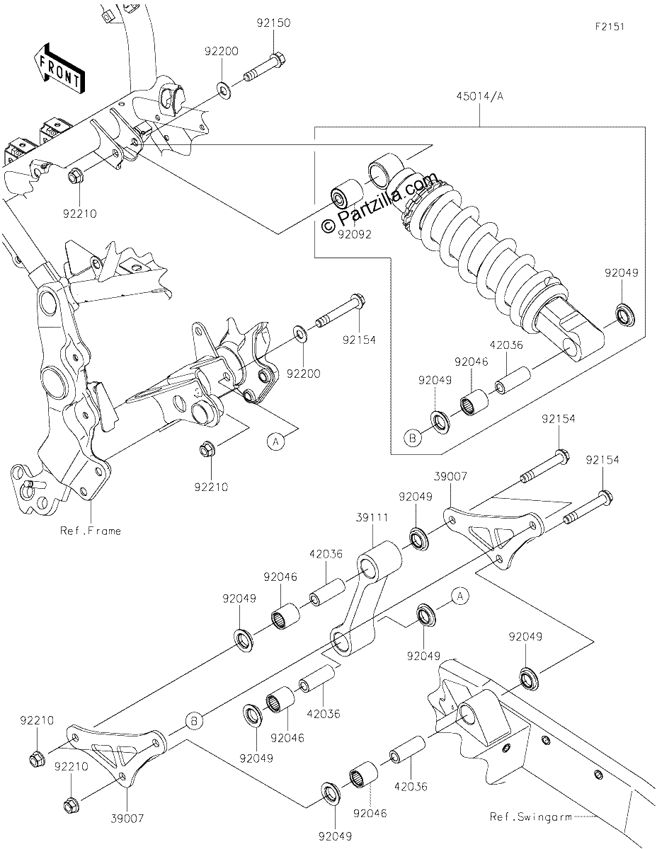 Diagrama de SUSPENSION SHOCK ABSORBER
