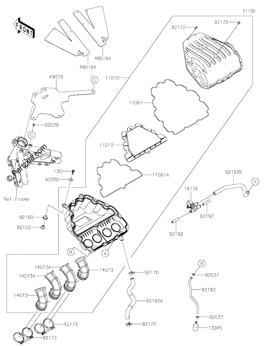 Diagrama de AIR CLEANER