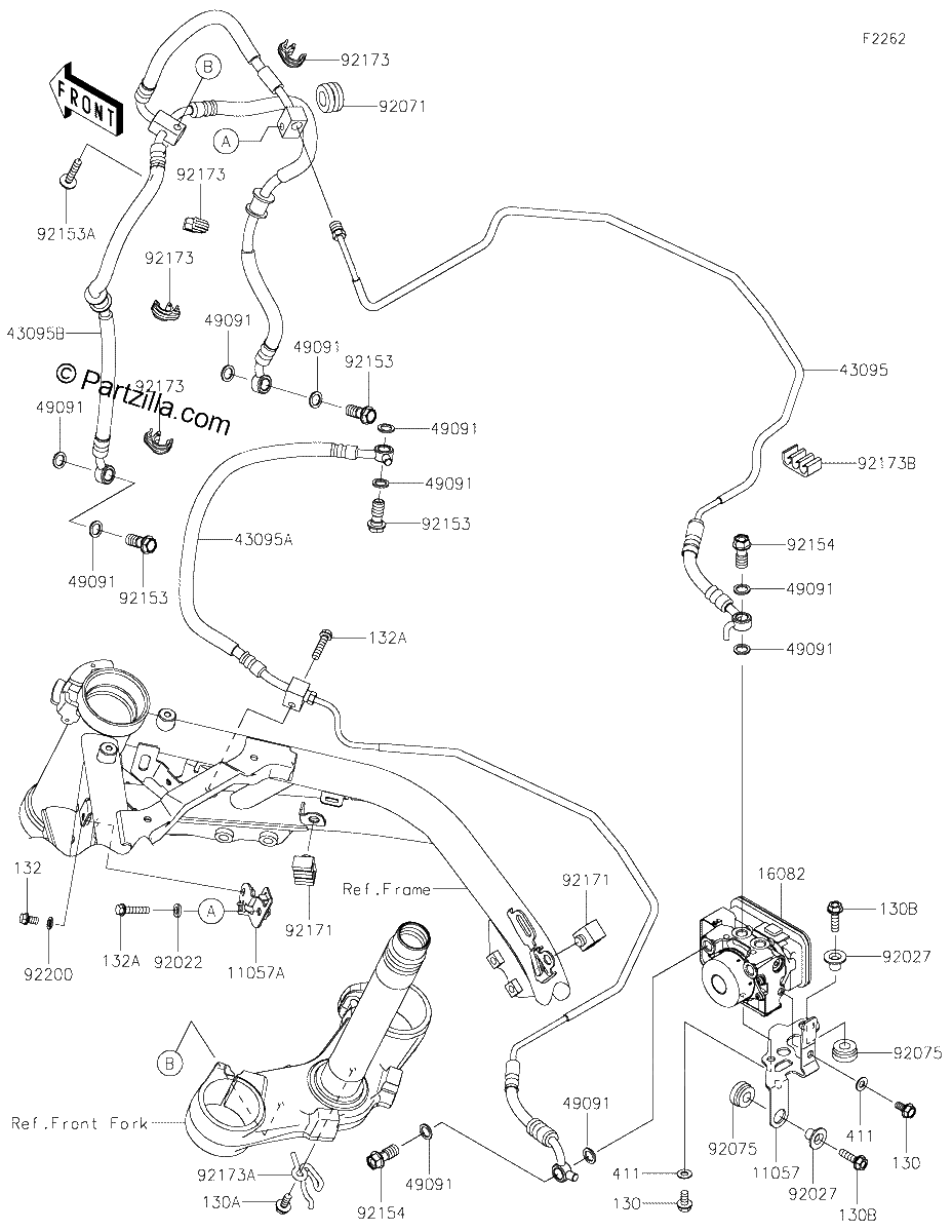 Diagrama de BRAKE PIPING