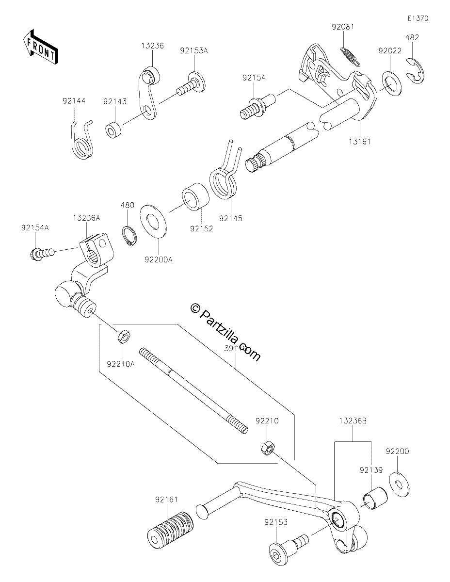 Diagrama de GEAR CHANGE MECHANISM