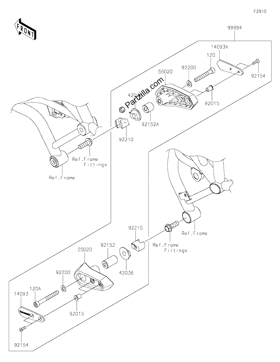 Diagrama de ACCESSORY FRAME SLIDER