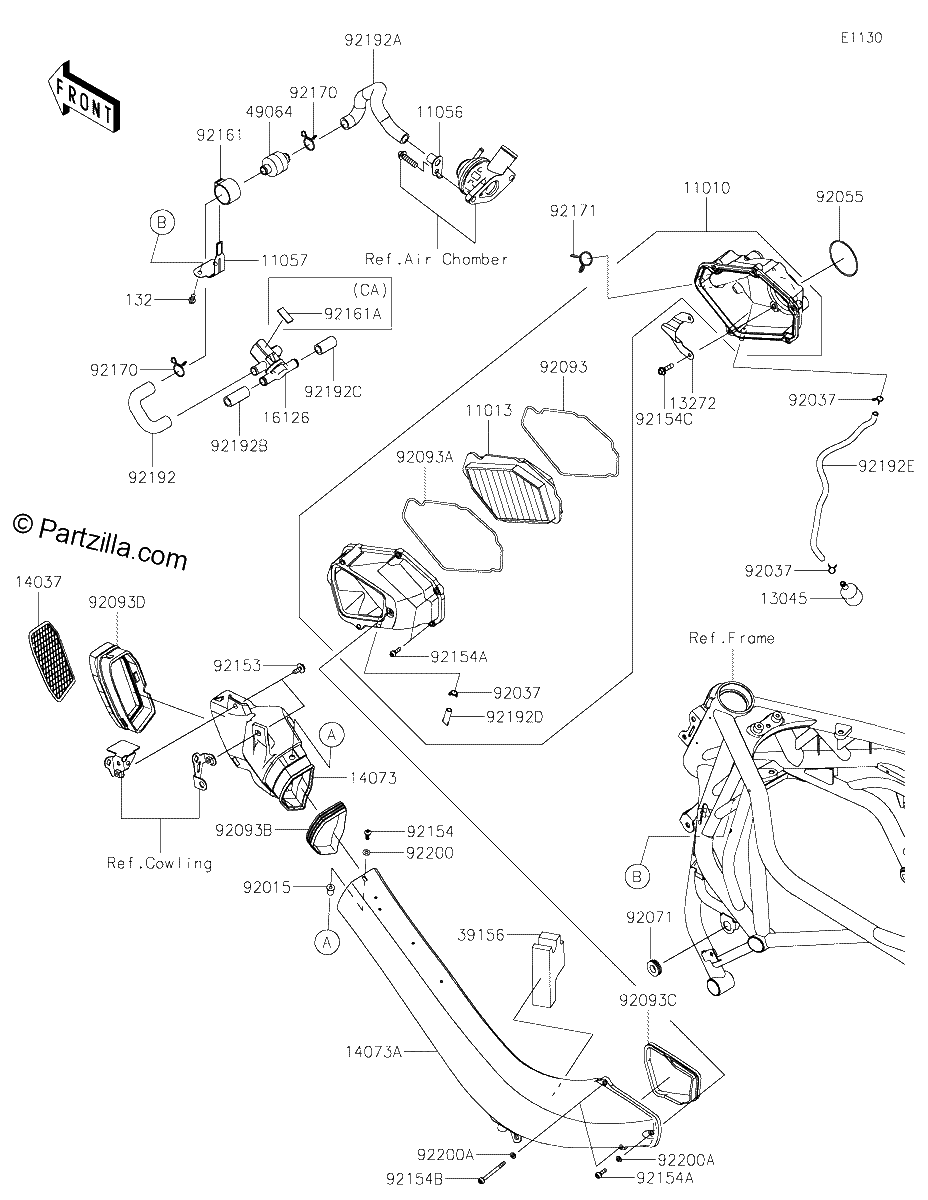 Diagrama de AIR CLEANER