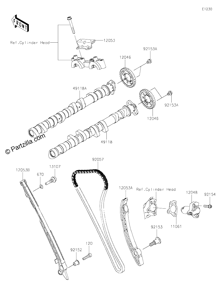 Diagrama de CAMSHAFT S TENSIONER