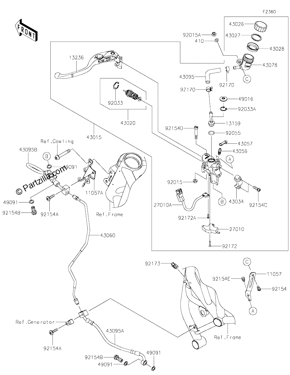 Diagrama de CLUTCH MASTER CYLINDER
