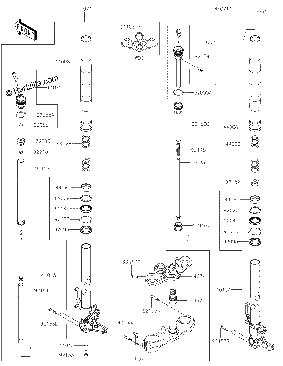 Diagrama de FRONT FORK