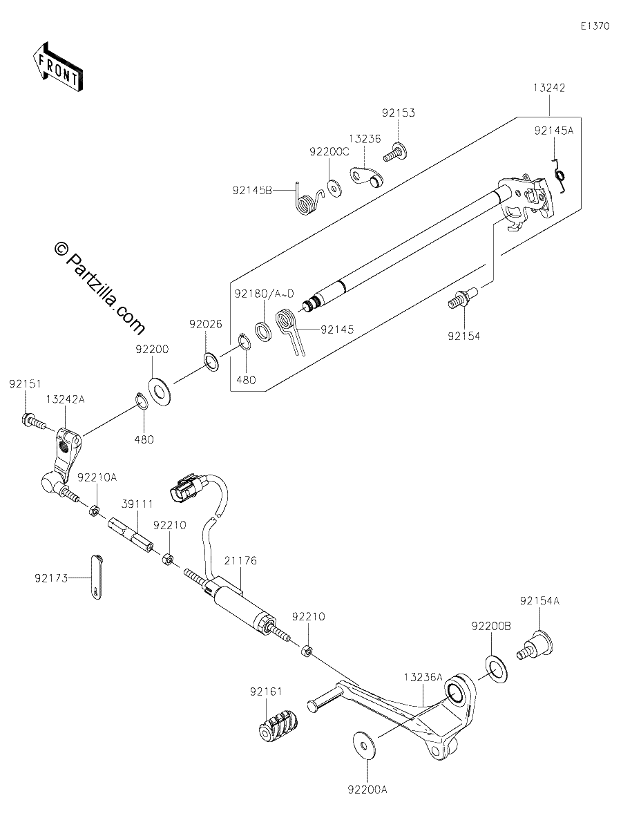 Diagrama de GEAR CHANGE MECHANISM