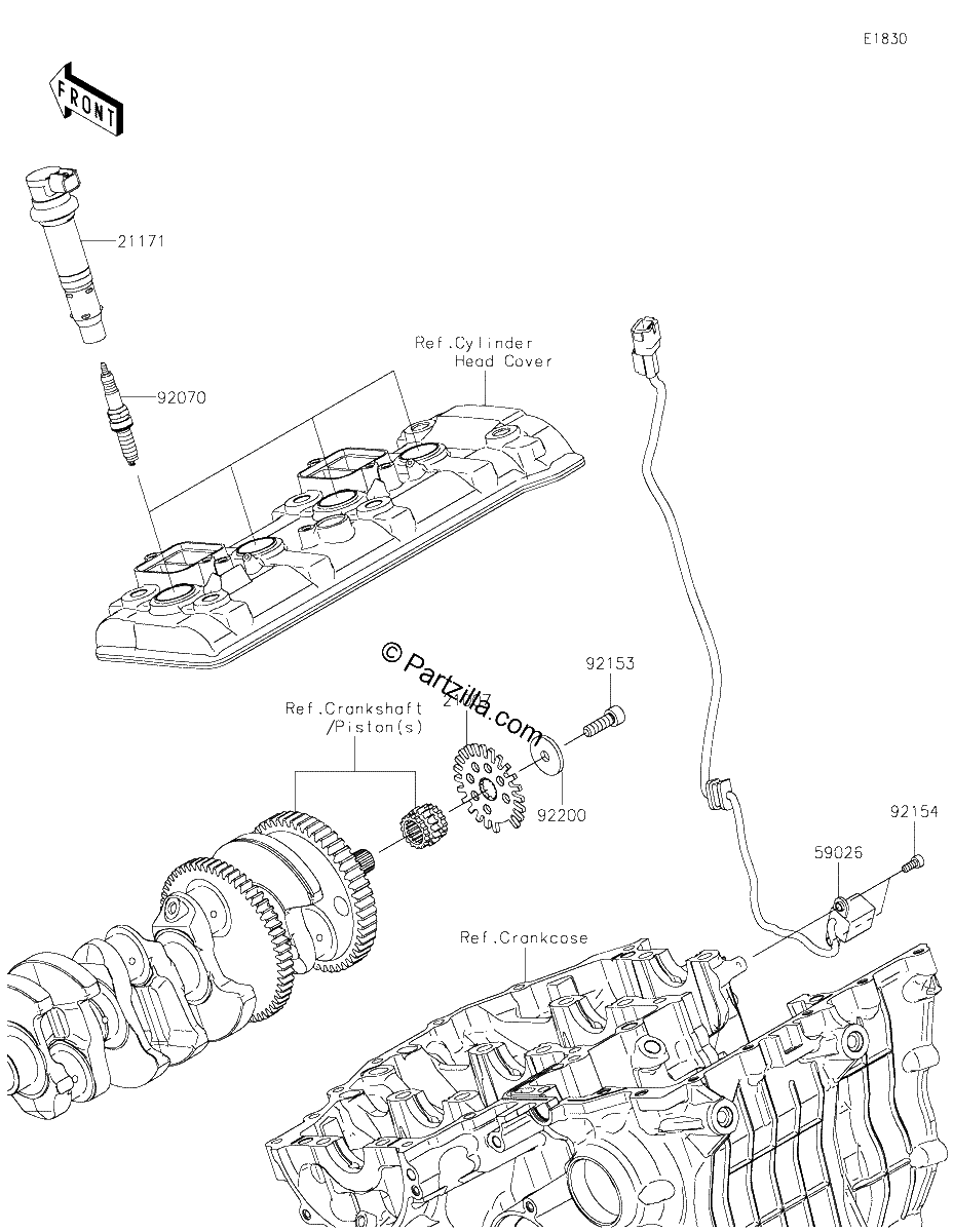 Diagrama de IGNITION SYSTEM
