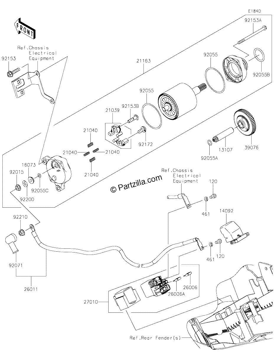 Diagrama de STARTER MOTOR