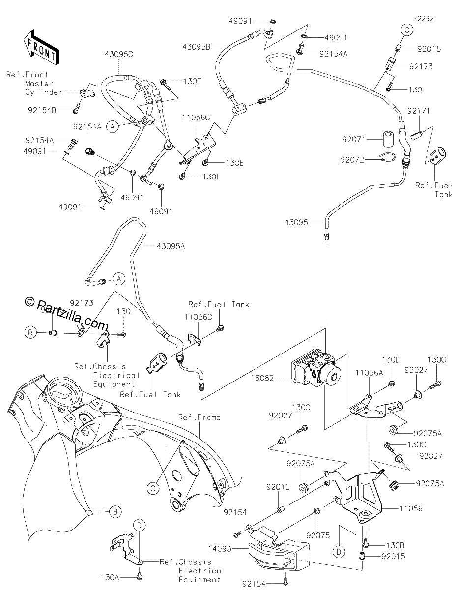 Diagrama de BRAKE PIPING