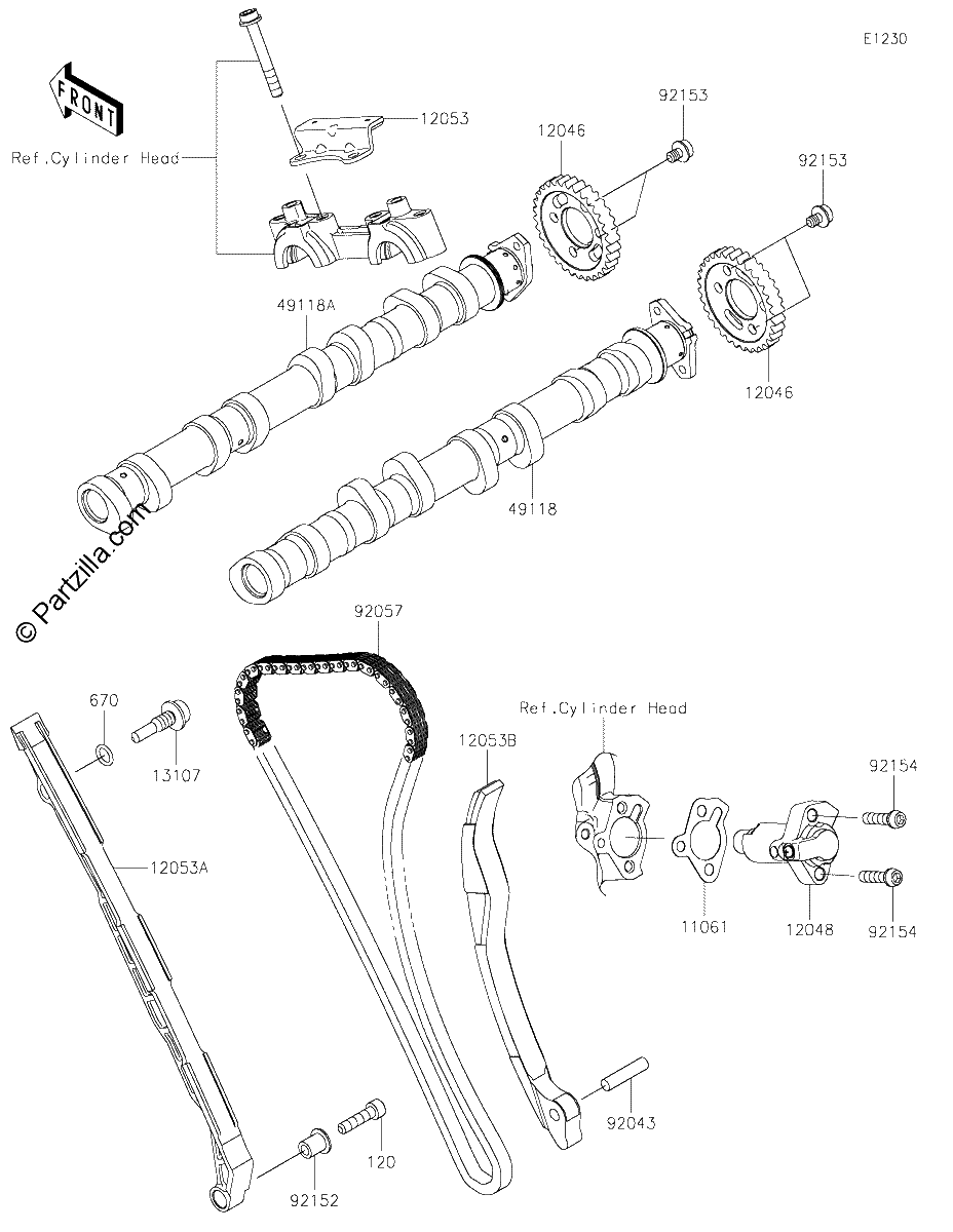 Diagrama de CAMSHAFT S TENSIONER