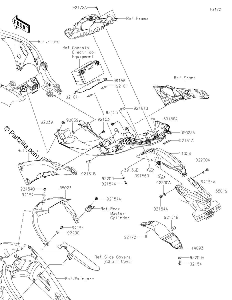 Diagrama de REAR FENDER S