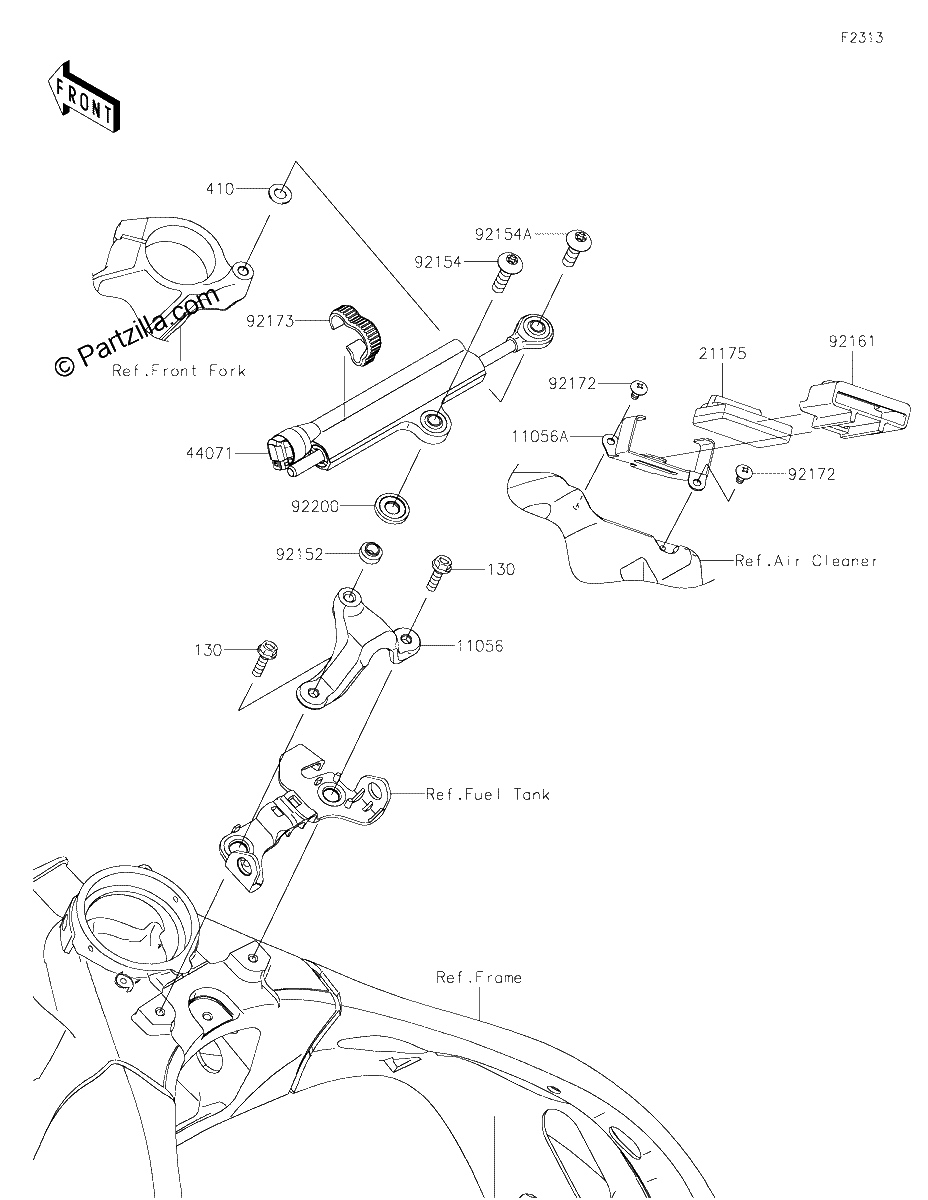 Diagrama de STEERING DAMPER