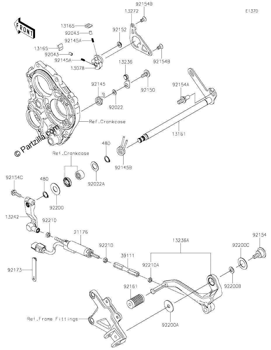 Diagrama de GEAR CHANGE MECHANISM