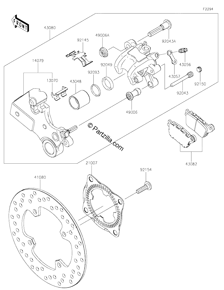 Diagrama de REAR BRAKE