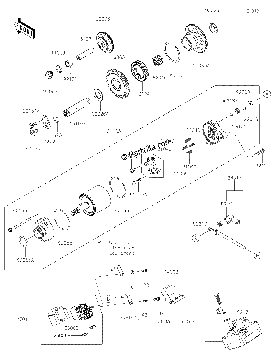 Diagrama de STARTER MOTOR
