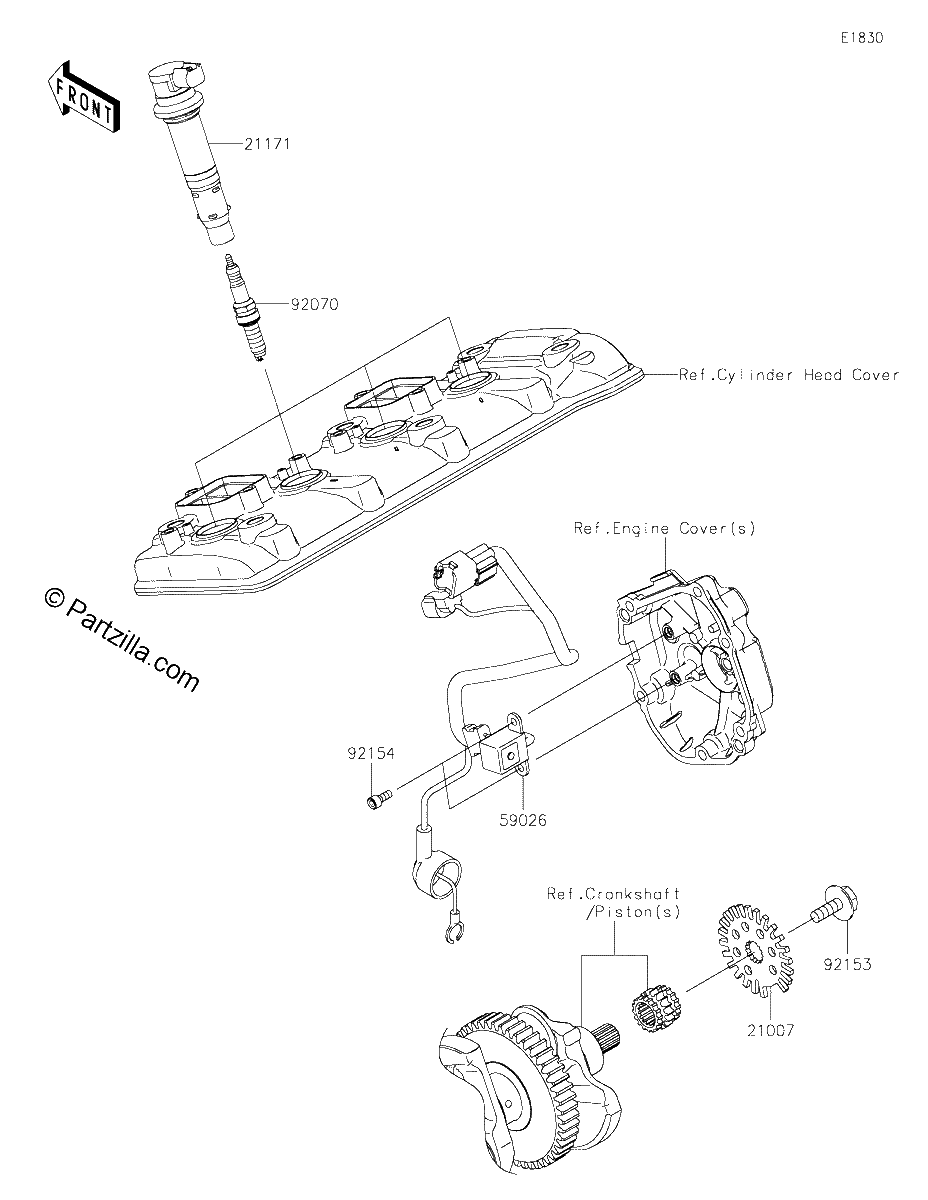Diagrama de IGNITION SYSTEM
