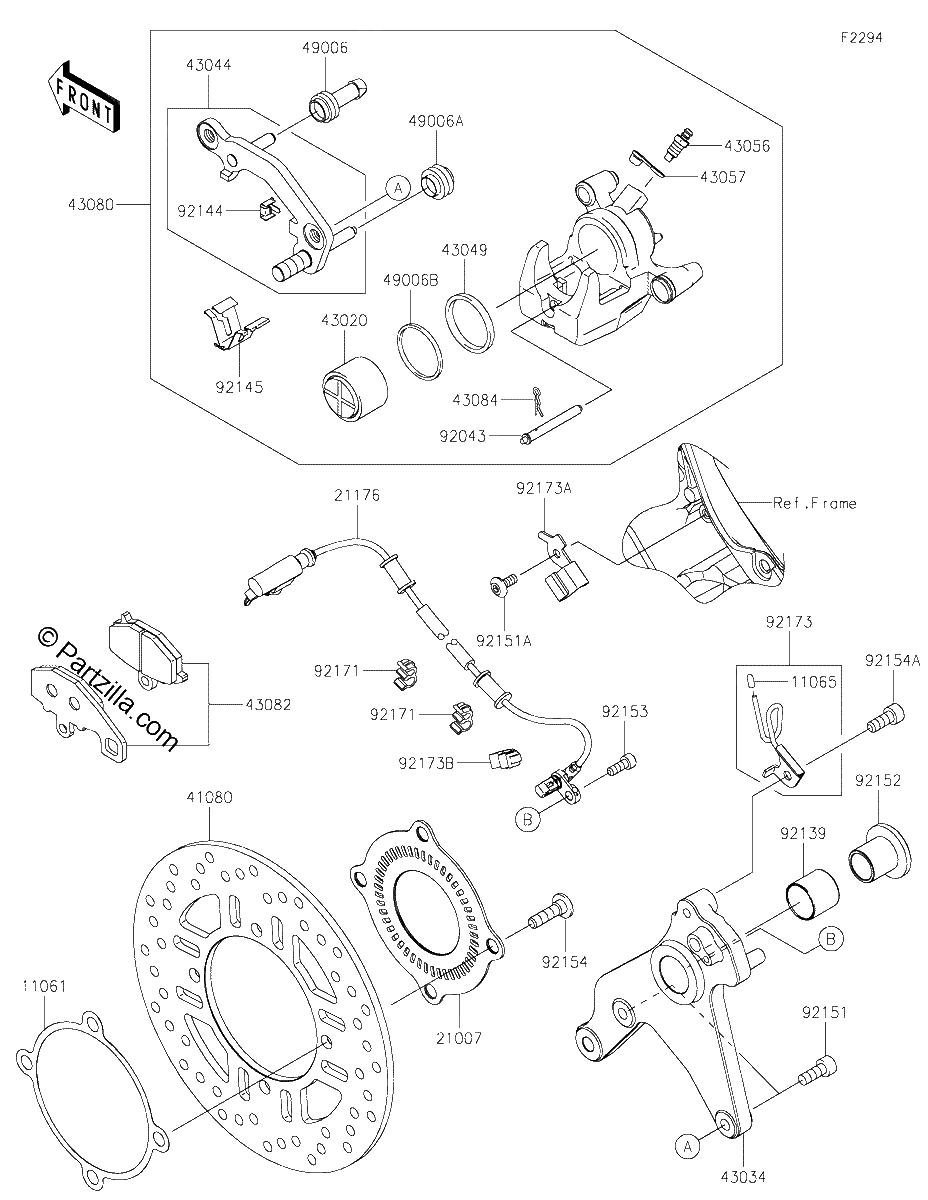 Diagrama de REAR BRAKE