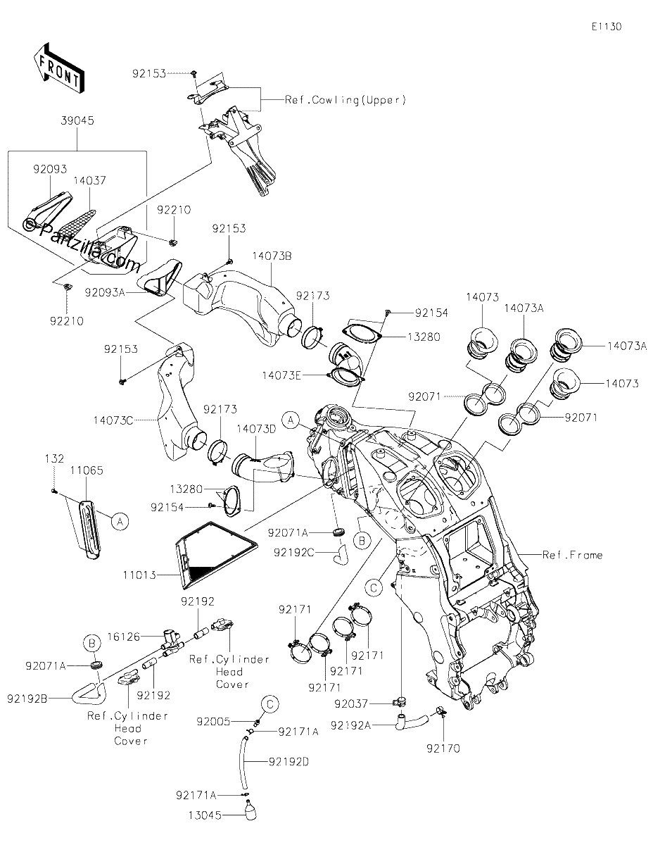 Diagrama de AIR CLEANER