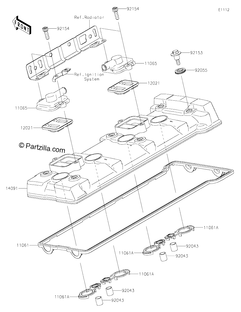 Diagrama de CYLINDER HEAD COVER