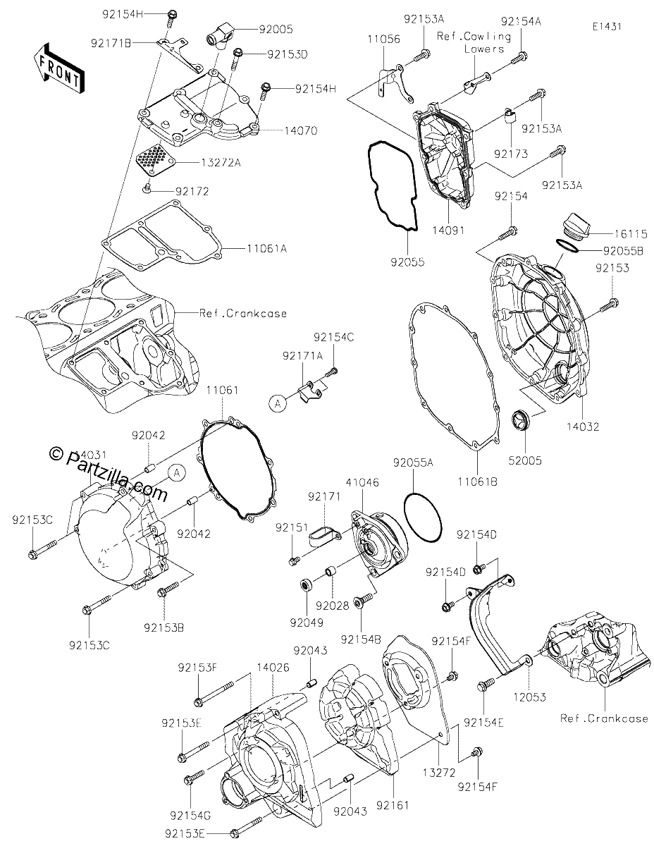 Diagrama de ENGINE COVER S