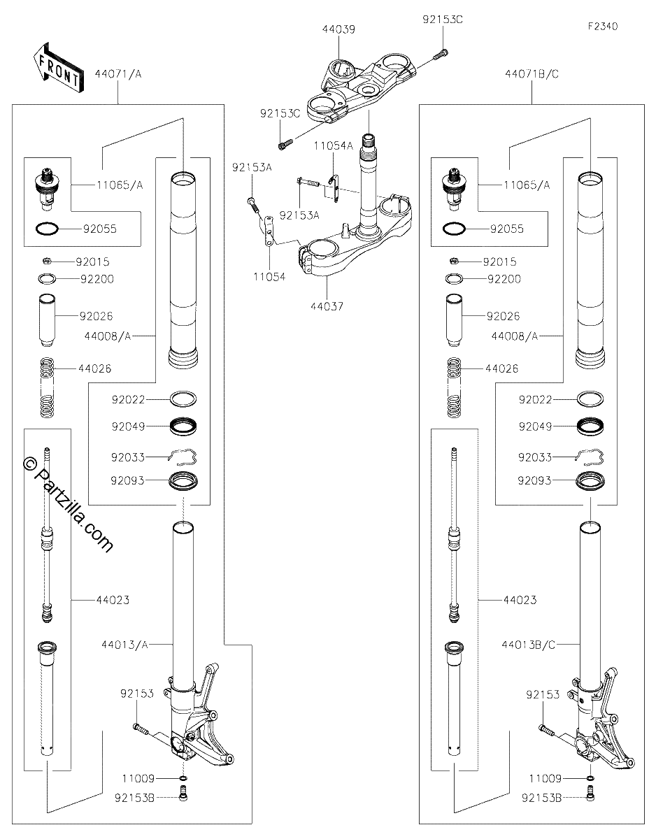 Diagrama de FRONT FORK