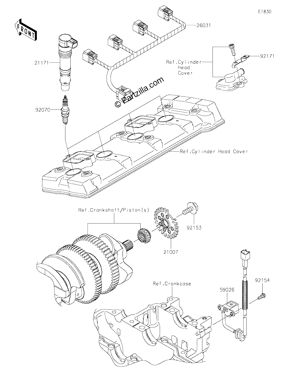 Diagrama de IGNITION SYSTEM