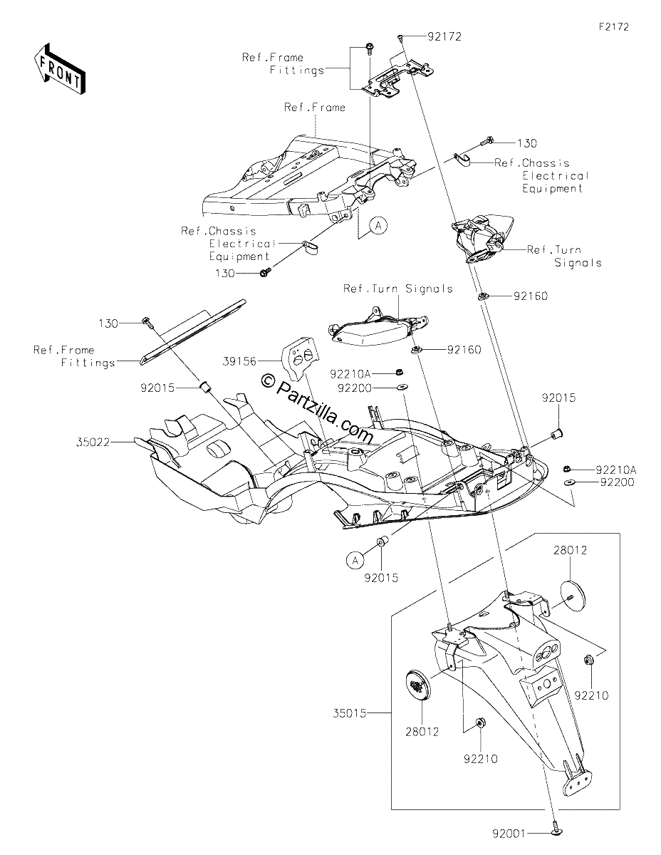 Diagrama de REAR FENDER S