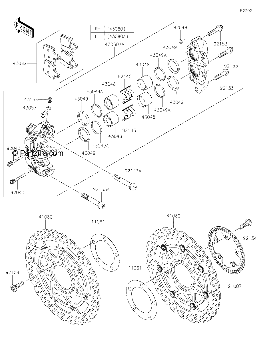Diagrama de FRONT BRAKE