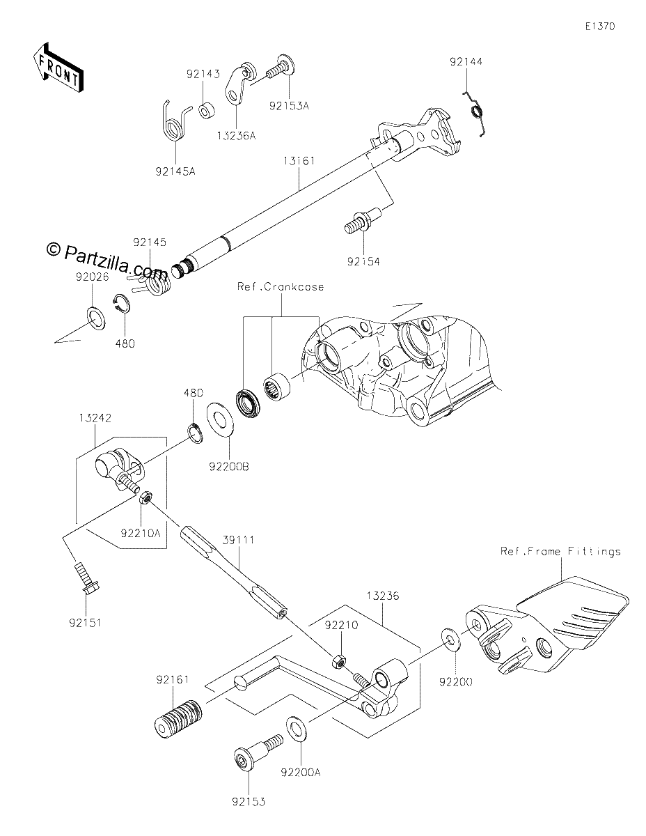 Diagrama de GEAR CHANGE MECHANISM
