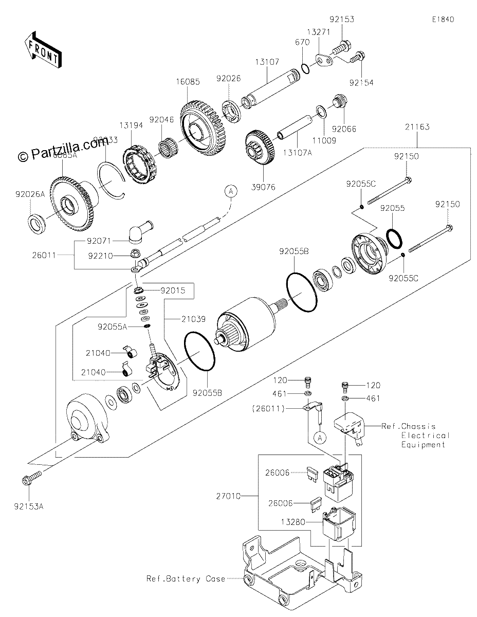 Diagrama de STARTER MOTOR