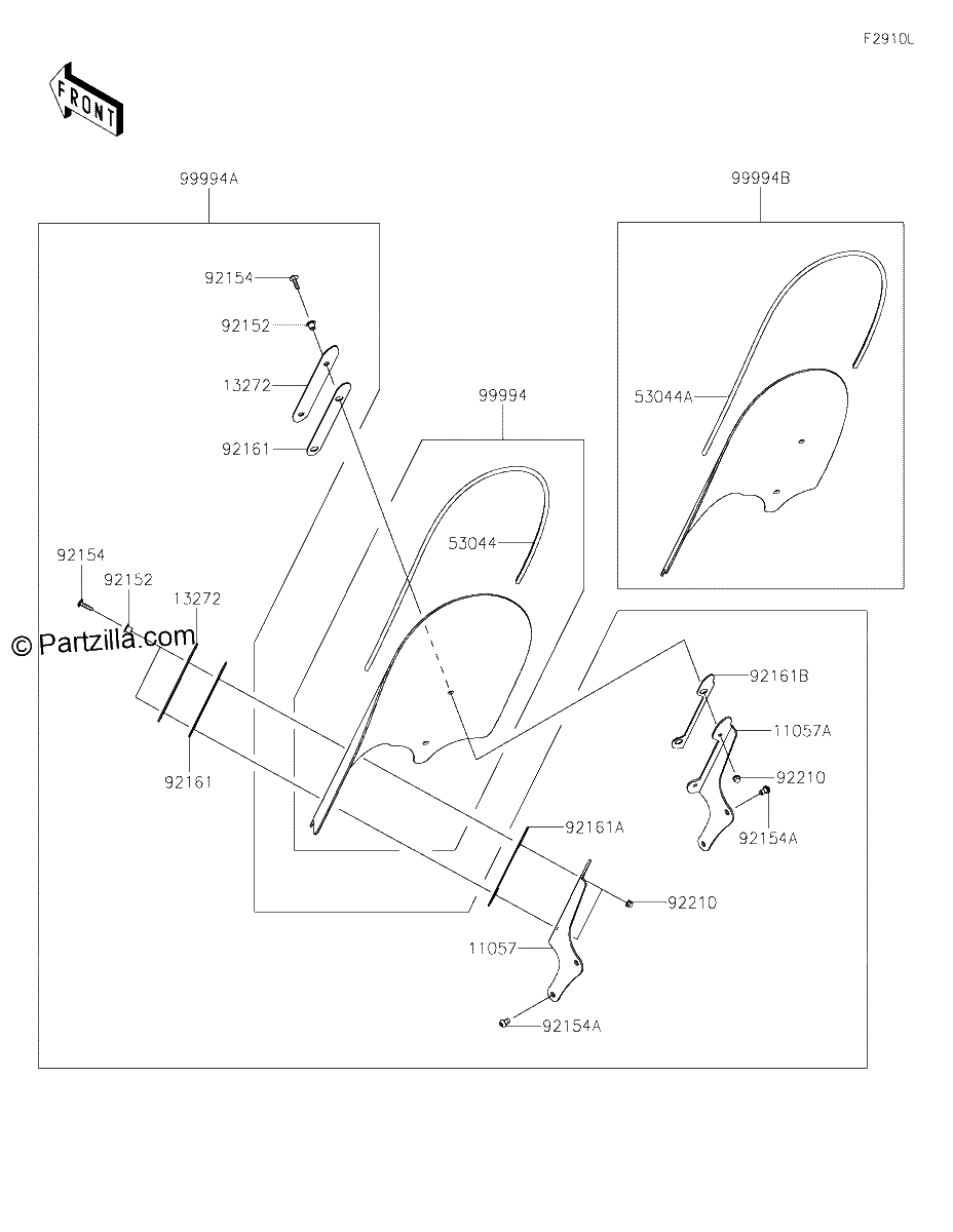 Diagrama de ACCESSORY WINDSHIELD
