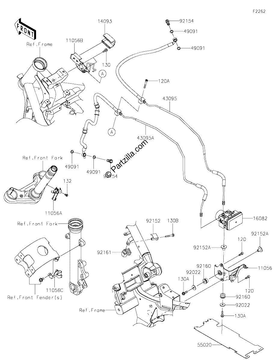 Diagrama de BRAKE PIPING