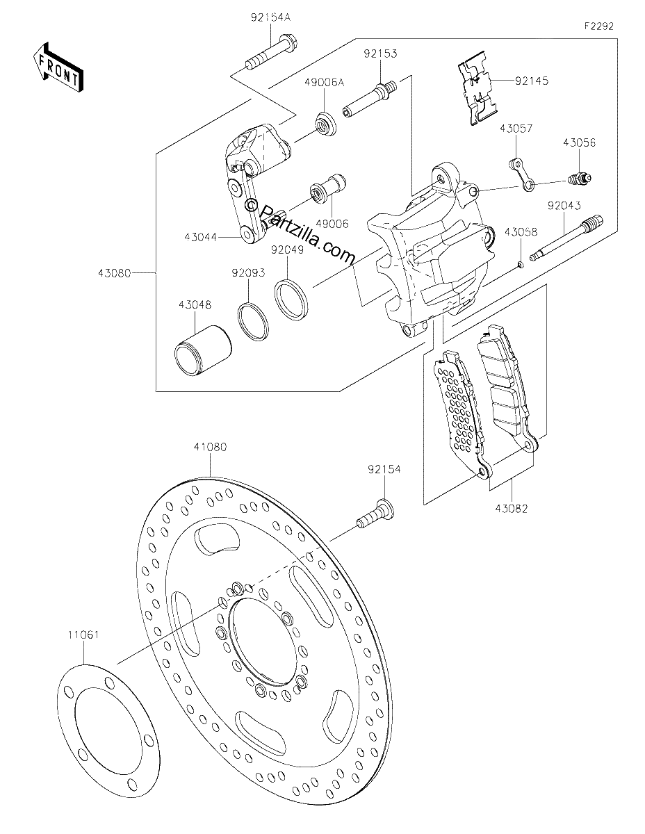 Diagrama de FRONT BRAKE