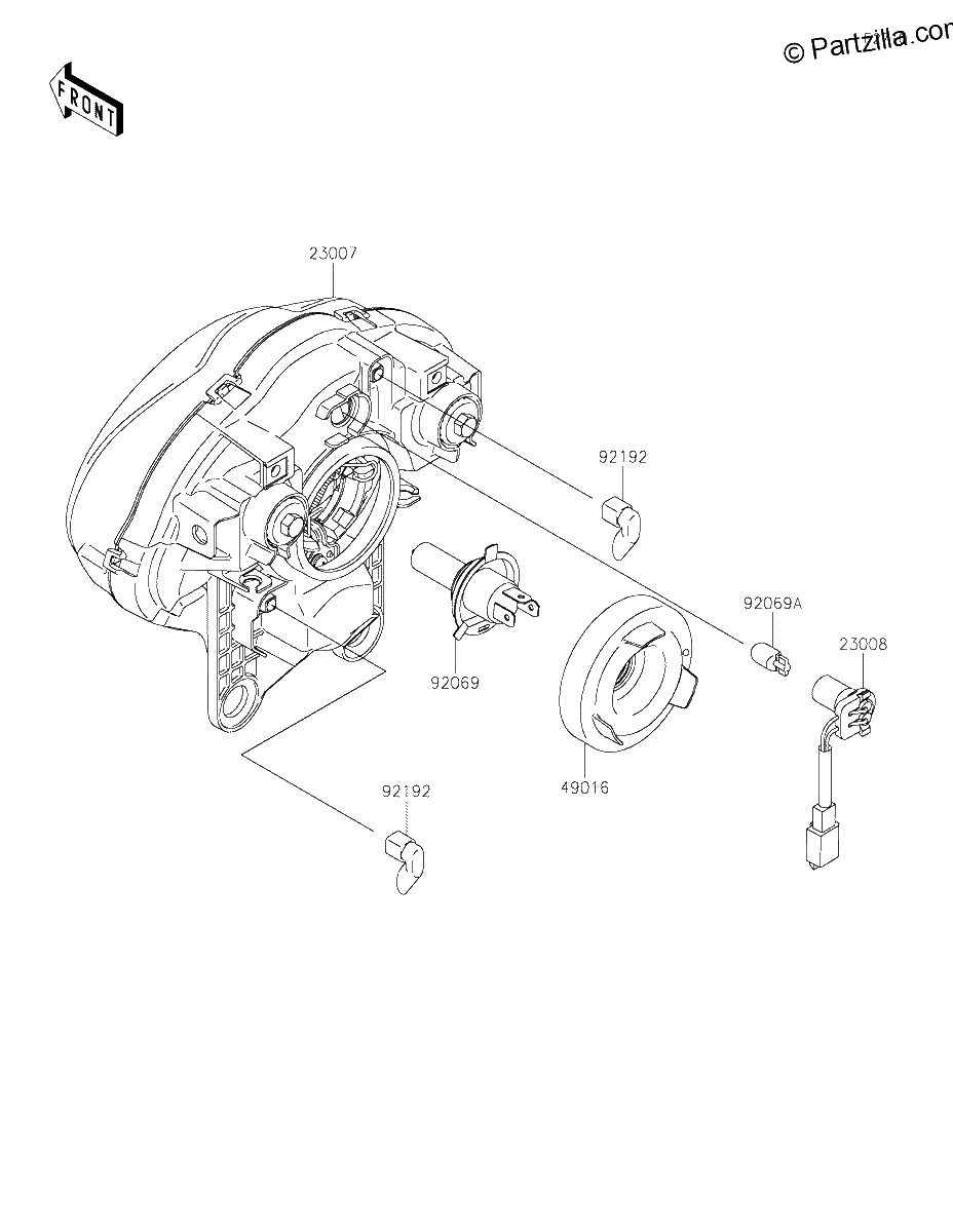 Diagrama de HEADLIGHT S