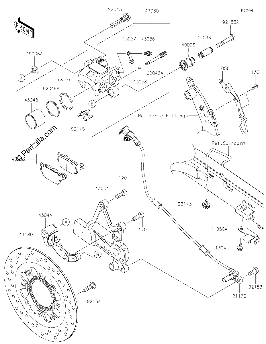 Diagrama de REAR BRAKE