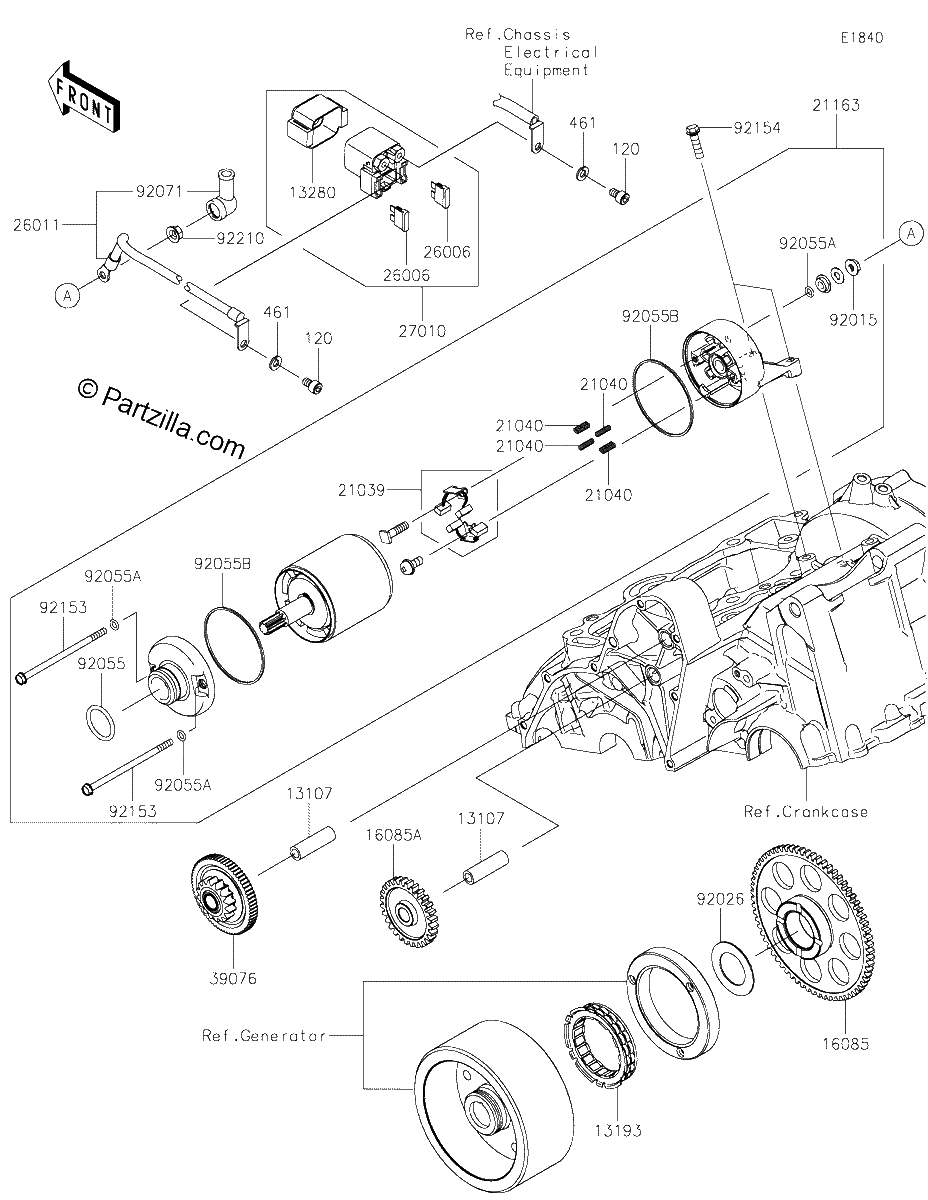 Diagrama de STARTER MOTOR